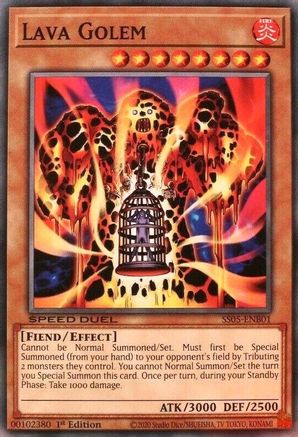 Lava Golem (SS05-ENB01) - Speed Duel Decks: Twisted Nightmares 1st Edition