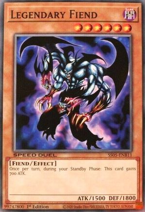 Legendary Fiend (SS05-ENB11) - Speed Duel Decks: Twisted Nightmares 1st Edition