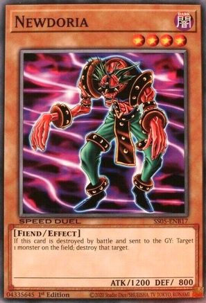 Newdoria (SS05-ENB17) - Speed Duel Decks: Twisted Nightmares 1st Edition