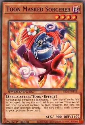 Toon Masked Sorcerer (SS04-ENB11) - Speed Duel Decks: Match of the Millennium 1st Edition