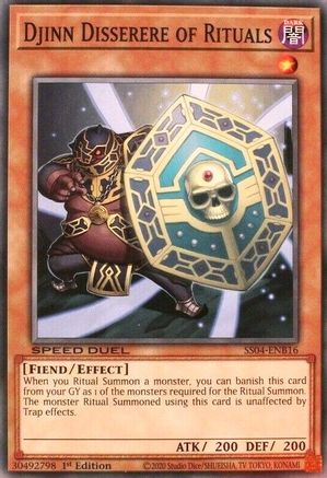 Djinn Disserere of Rituals (SS04-ENB16) - Speed Duel Decks: Match of the Millennium 1st Edition