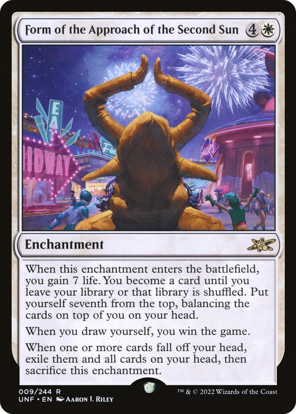 Form of the Approach of the Second Sun (UNF-009) - Unfinity Foil