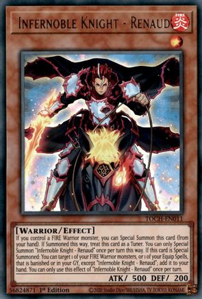 Infernoble Knight - Renaud (TOCH-EN011) - Toon Chaos 1st Edition