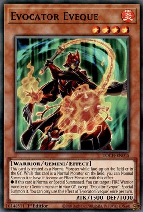 Evocator Eveque (TOCH-EN015) - Toon Chaos Unlimited