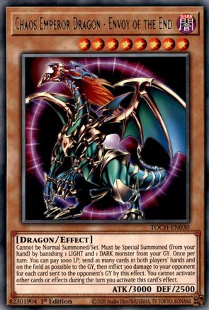 Chaos Emperor Dragon - Envoy of the End (TOCH-EN030) - Toon Chaos Unlimited
