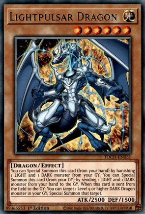 Lightpulsar Dragon (TOCH-EN031) - Toon Chaos Unlimited