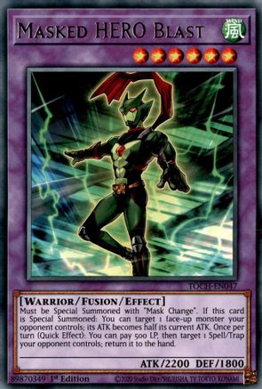 Masked HERO Blast (TOCH-EN047) - Toon Chaos Unlimited