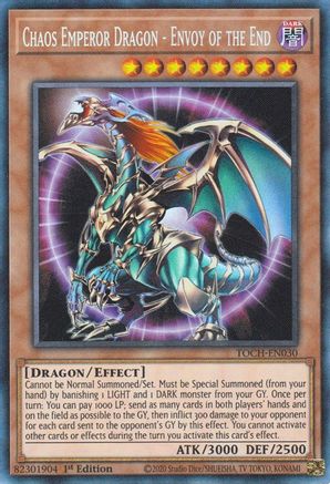 Chaos Emperor Dragon - Envoy of the End (CR) (TOCH-EN030) - Toon Chaos Unlimited