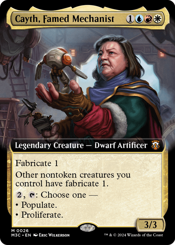 Cayth, Famed Mechanist (Extended Art) (M3C-026) - Modern Horizons 3 Commander: (Extended Art) Foil