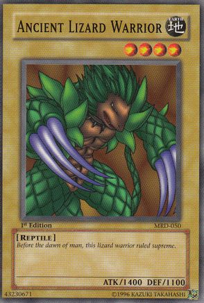 Ancient Lizard Warrior (MRD-050) - Metal Raiders 1st Edition