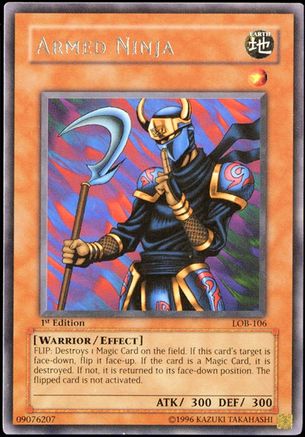 Armed Ninja (LOB-106) - The Legend of Blue Eyes White Dragon Unlimited
