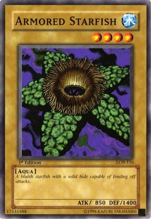 Armored Starfish (LOB-116) - The Legend of Blue Eyes White Dragon 1st Edition
