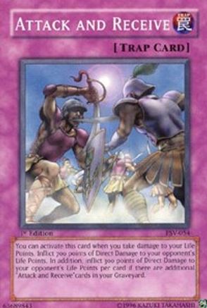 Attack and Receive (PSV-054) - Pharaoh's Servant 1st Edition