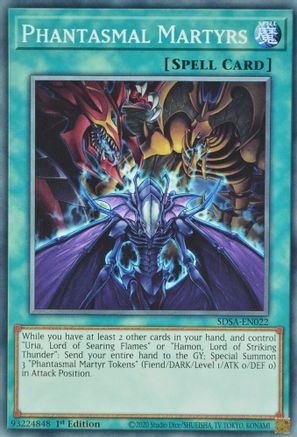 Phantasmal Martyrs (SDSA-EN022) - Structure Deck: Sacred Beasts 1st Edition