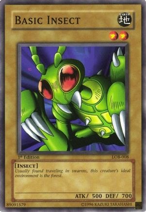 Basic Insect (LOB-008) - The Legend of Blue Eyes White Dragon 1st Edition