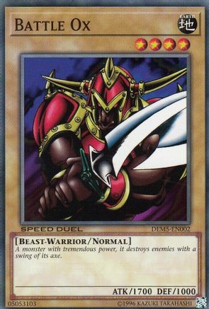 Battle Ox (DEM5-EN002) - Speed Duel Demo Deck Unlimited