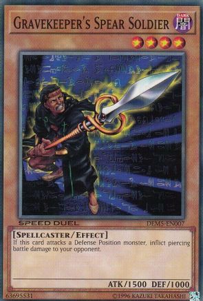 Gravekeeper's Spear Soldier (DEM5-EN007) - Speed Duel Demo Deck Unlimited