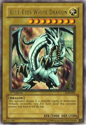Blue-Eyes White Dragon (LOB-001) - The Legend of Blue Eyes White Dragon Unlimited