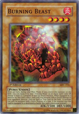 Burning Beast (MFC-016) - Magician's Force 1st Edition