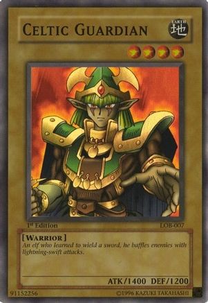 Celtic Guardian (LOB-007) - The Legend of Blue Eyes White Dragon Unlimited