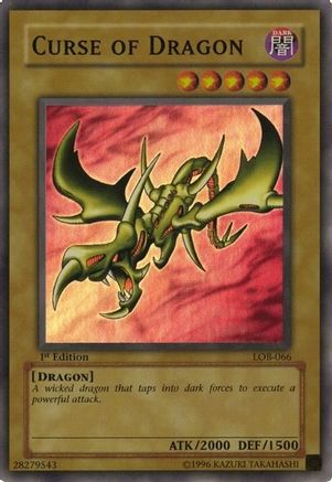 Curse of Dragon (LOB-066) - The Legend of Blue Eyes White Dragon Unlimited