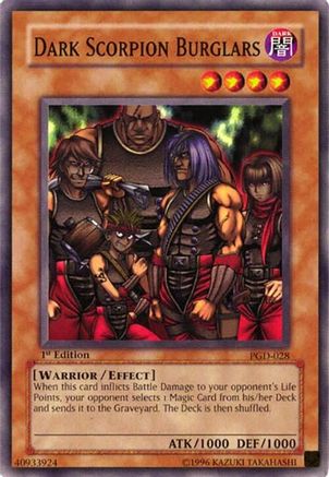 Dark Scorpion Burglars (PGD-028) - Pharaonic Guardian 1st Edition