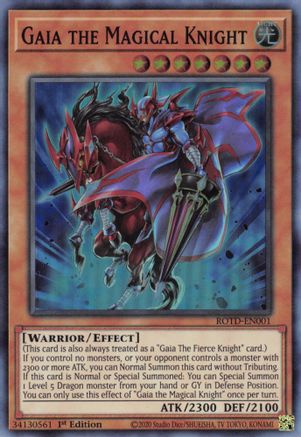 Gaia the Magical Knight (ROTD-EN001) - Rise of the Duelist 1st Edition