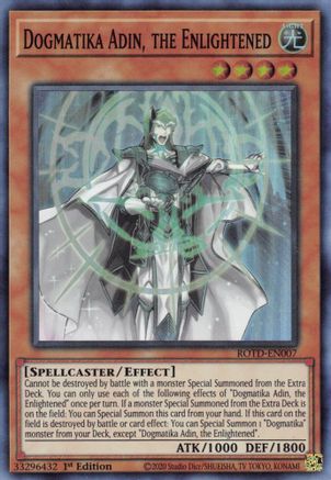 Dogmatika Adin, the Enlightened (ROTD-EN007) - Rise of the Duelist 1st Edition