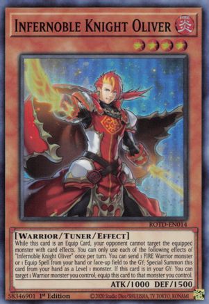 Infernoble Knight Oliver (ROTD-EN014) - Rise of the Duelist 1st Edition
