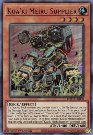 Koa'ki Meiru Supplier (ROTD-EN030) - Rise of the Duelist 1st Edition