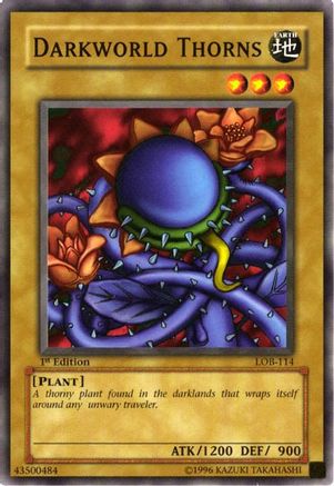 Darkworld Thorns (LOB-114) - The Legend of Blue Eyes White Dragon 1st Edition