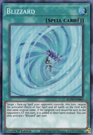 Blizzard (ROTD-EN063) - Rise of the Duelist 1st Edition