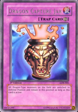 Dragon Capture Jar (LOB-045) - The Legend of Blue Eyes White Dragon 1st Edition
