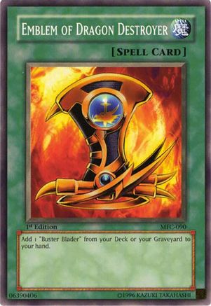 Emblem of Dragon Destroyer (MFC-090) - Magician's Force 1st Edition