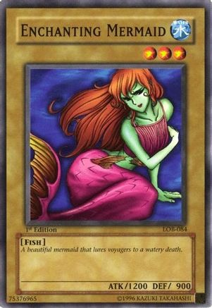 Enchanting Mermaid (LOB-084) - The Legend of Blue Eyes White Dragon 1st Edition