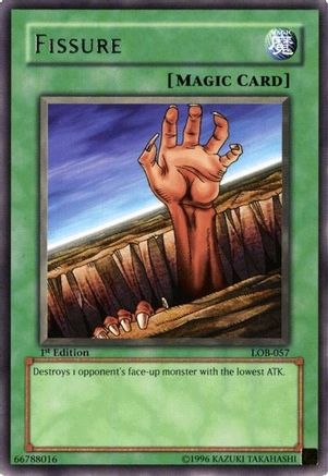 Fissure (LOB-057) - The Legend of Blue Eyes White Dragon 1st Edition