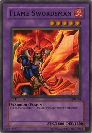 Flame Swordsman (LOB-003) - The Legend of Blue Eyes White Dragon 1st Edition