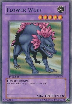 Flower Wolf (LOB-107) - The Legend of Blue Eyes White Dragon 1st Edition