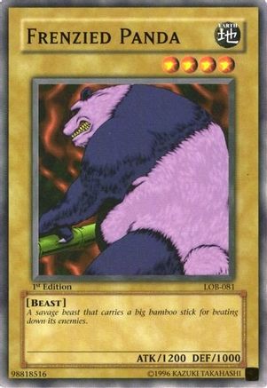 Frenzied Panda (LOB-081) - The Legend of Blue Eyes White Dragon 1st Edition