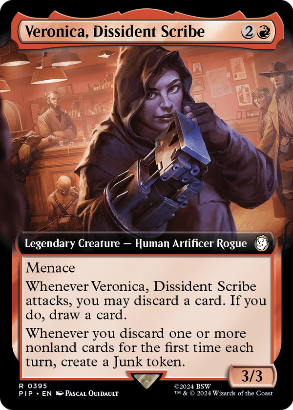 Veronica, Dissident Scribe (Extended Art) (PIP-395) - Fallout: (Extended Art) Foil