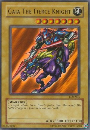 Gaia The Fierce Knight (LOB-006) - The Legend of Blue Eyes White Dragon Unlimited