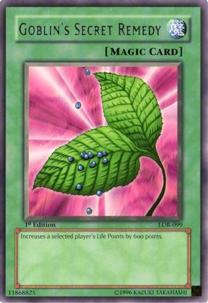 Goblin's Secret Remedy (LOB-099) - The Legend of Blue Eyes White Dragon 1st Edition