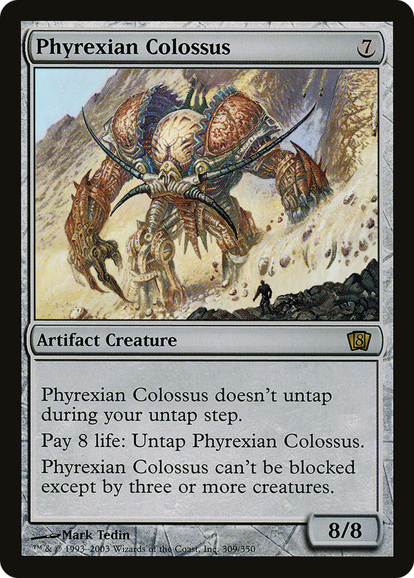 Phyrexian Colossus (8ED-309) - 8th Edition Foil
