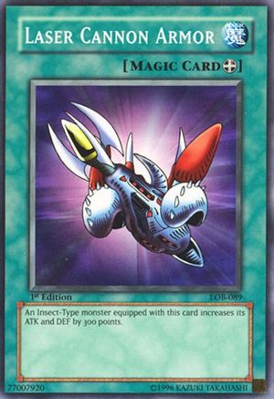 Laser Cannon Armor (LOB-089) - The Legend of Blue Eyes White Dragon 1st Edition