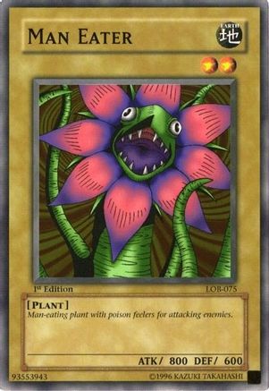 Man Eater (LOB-075) - The Legend of Blue Eyes White Dragon 1st Edition