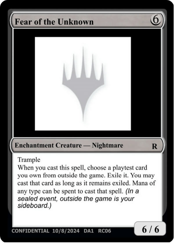 Fear of the Unknown (UNK-RC06B) - Unknown Event: (enchantment)