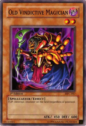 Old Vindictive Magician (MFC-067) - Magician's Force 1st Edition