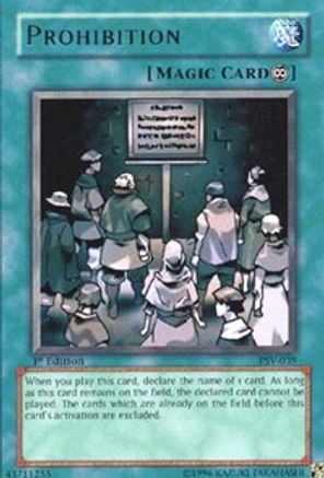 Prohibition (PSV-039) - Pharaoh's Servant 1st Edition