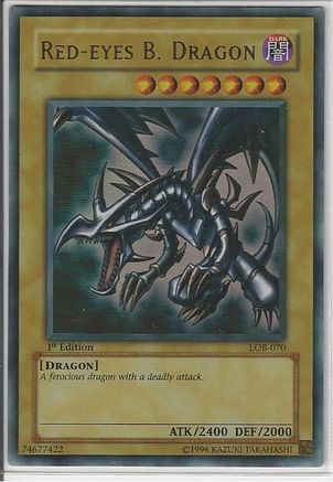 Red-Eyes B. Dragon (LOB-070) - The Legend of Blue Eyes White Dragon 1st Edition