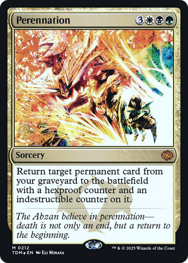 Perennation (PRE-212) - Prerelease Cards Foil